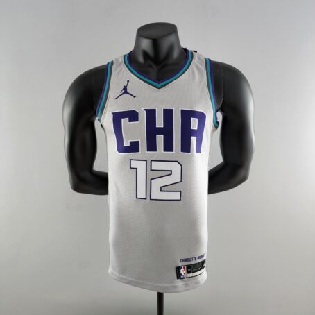 Camisa Regata NBA Charlotte Hornets – Cinza – #12 Oubre Jr - 2019