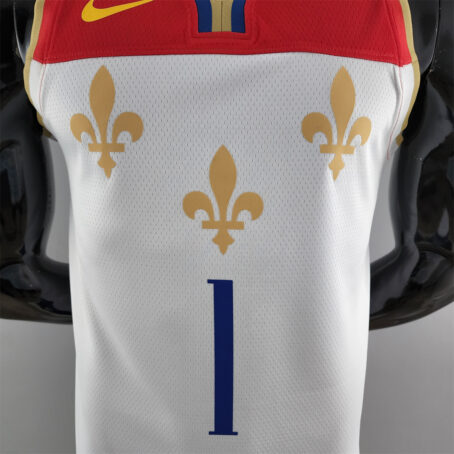 Camisa Regata NBA New Orleans Pelicans – Branca – #1 Williamson - 2020 - Imagem 2