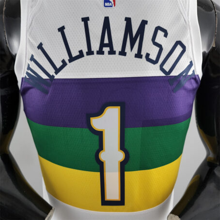 Camisa Regata NBA New Orleans Pelicans – Branca – #1 Willamsin - 2018 - Imagem 7