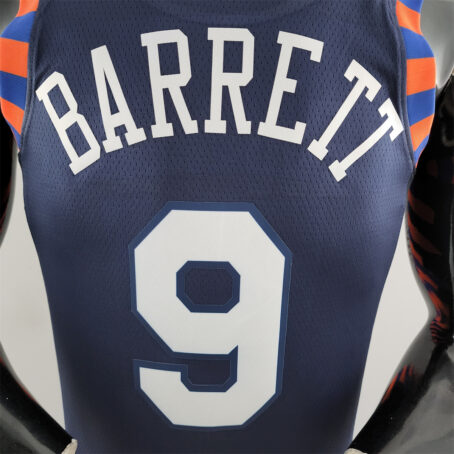 Camisa Regata NBA New York Knicks – Azul - #9 Barrett - Imagem 8