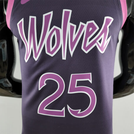 Camisa Regata NBA Minnesota Timberwolves – Roxa - #25 Rose - Imagem 2