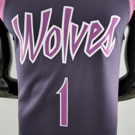 Camisa Regata NBA Minnesota Timberwolves – Roxa - #1 Eowaros - Imagem 2