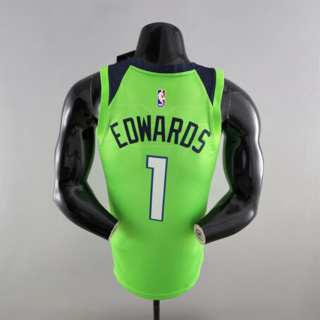 Camisa Regata NBA Minnesota Timberwolves – Verde – #1 Edwards - Imagem 8