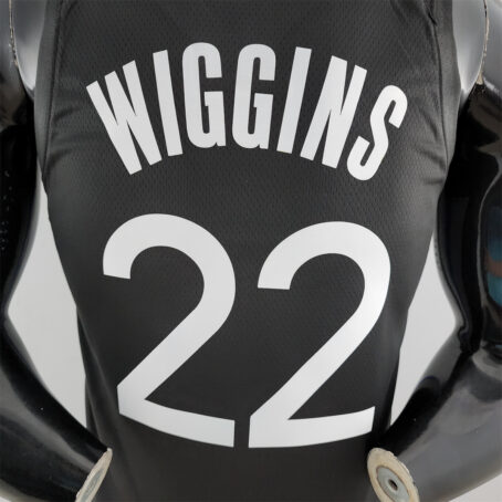 Camisa Regata NBA Golden State Warriors – Preta – #22 Wiggins – 2020 - Imagem 8