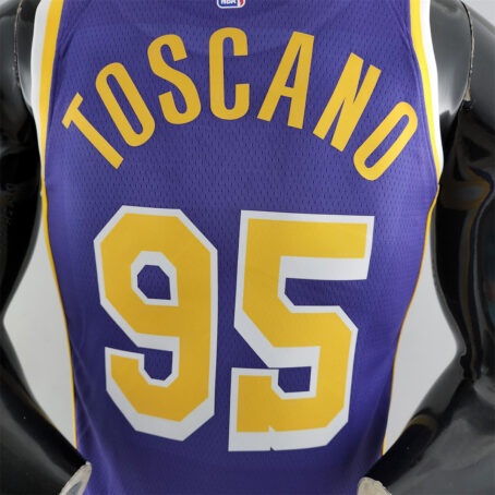 Camisa Regata NBA Los Angeles Lakers – Roxa – #95 Toscano - Imagem 8