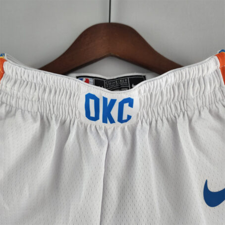Short NBA Oklahoma City Thunder - Branco - Imagem 2