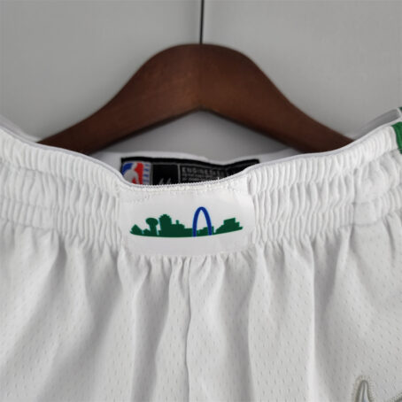 Short NBA Dallas Mavericks - Branco/Verde - Imagem 2