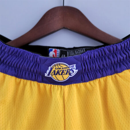 Short NBA Los Angeles Lakers - Amarelo - 75 anos - Imagem 2
