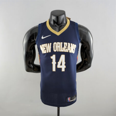 Camisa Regata NBA New Orleans Pelicans – Azul – #14 Ingram – 75 Anos