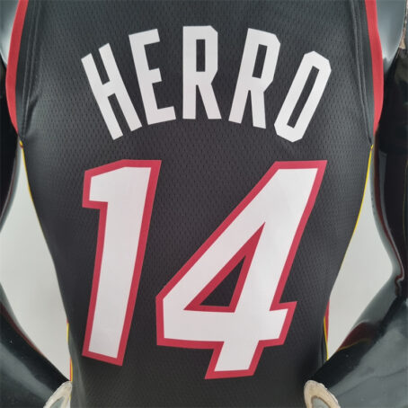 Camisa Regata NBA Miami Heat – Preta – #14 Herro – 75 Anos - Imagem 8