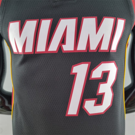Camisa Regata NBA Miami Heat – Preta – #13 Adebayo – 75 Anos - Imagem 2