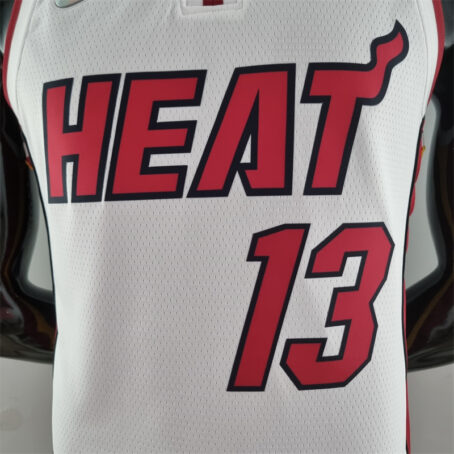 Camisa Regata NBA Miami Heat – Branca – #13 Adebayo – 75 Anos - Imagem 2