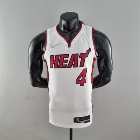 Camisa Regata NBA Miami Heat – Branca – #4 Oladipo – 75 Anos