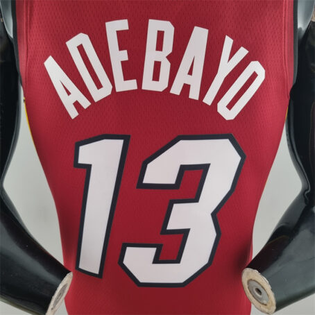 Camisa Regata NBA Miami Heat – Vermelha – #13 Adebayo – 75 Anos - Imagem 8