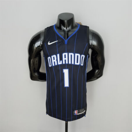 Camisa Regata NBA Orlando Magic – Preta – #1 McGrady - 75 Anos