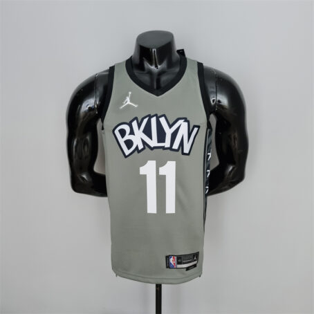 Camisa Regata NBA Brooklyn Nets City – Cinza – #11 Irving - 75 Anos