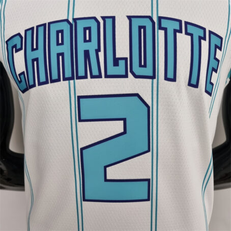 Camisa Regata NBA Charlotte Hornets City – Branca – #2 Ball - 75 Anos - Imagem 2
