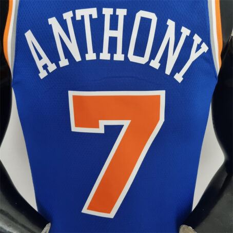 Camisa Regata NBA New York Knicks – Azul – #7 Anthony – 75 Anos - Imagem 7