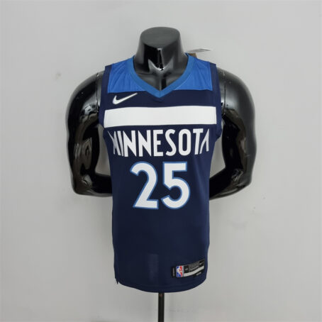 Camisa Regata NBA Minnesota Timberwolves – Azul – #25 Rose – 75 Anos