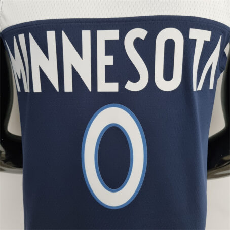 Camisa Regata NBA Minnesota Timberwolves – Azul – #0 Russel – 75 Anos - Imagem 2
