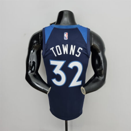 Camisa Regata NBA Minnesota Timberwolves – Azul – #32 Towns – 75 Anos - Imagem 8