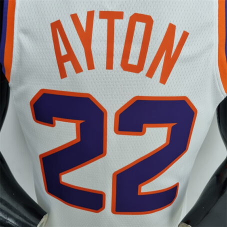 Camisa Regata NBA Phoenix Suns – Branca – #22 Ayton – 75 Anos - Imagem 8