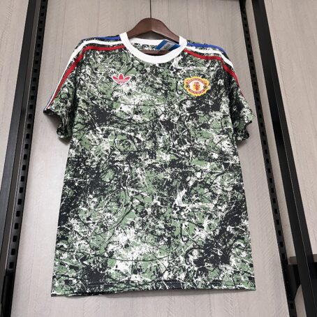 Camisa Manchester United - Verde Pre Jogo - 24/25 - Imagem 8