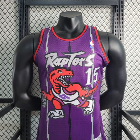 Camisa Regata NBA Toronto Raptors - Roxa - #15 Carter - Imagem 2