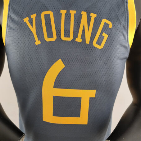 Camisa Regata NBA Golden State Warriors – Cinza – #6 Young - 2018 - Imagem 8