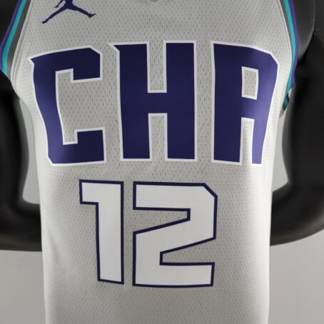 Camisa Regata NBA Charlotte Hornets – Cinza – #12 Oubre Jr - 2019 - Imagem 2