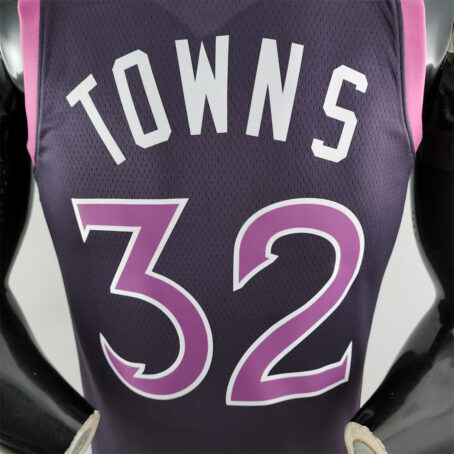Camisa Regata NBA Minnesota Timberwolves – Roxa - #32 Towns - Imagem 7