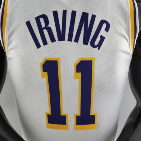 Camisa Regata NBA Los Angeles Lakers – Branca – #11 Irving – 75 Anos - Imagem 7