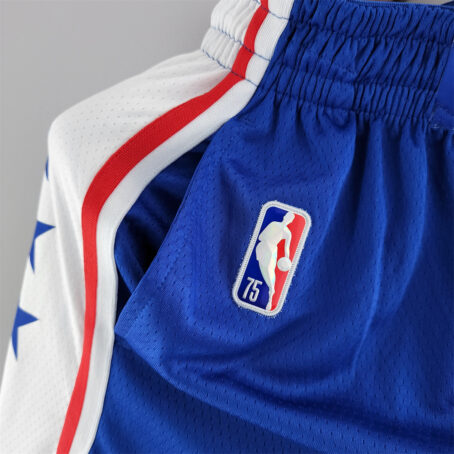 Short NBA Philadelphia 76ers - Azul/Branco - 75 anos - Imagem 3