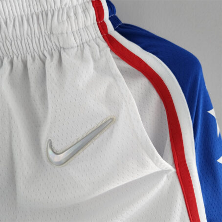 Short NBA Philadelphia 76ers - Branco/Azul - 75 anos - Imagem 3