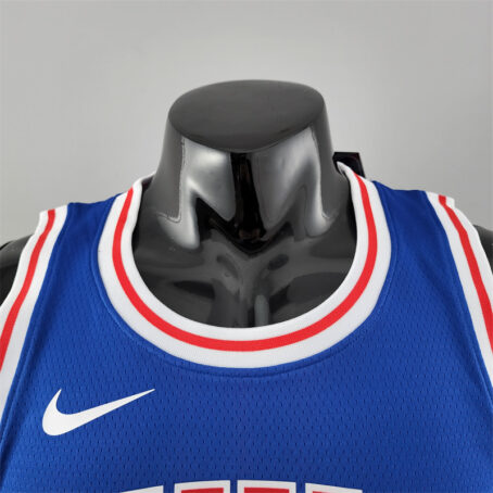 Camisa Regata NBA Philadelphia 76ers – Azul – #3 Iverson – Retro - Imagem 3