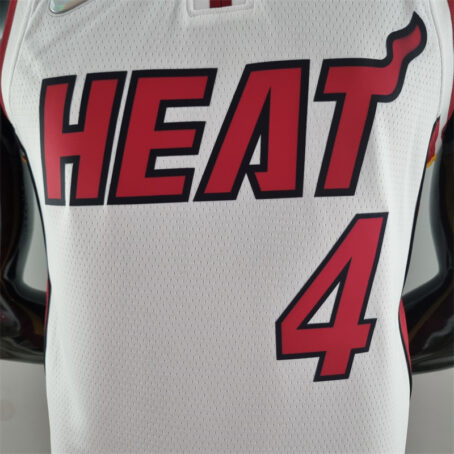 Camisa Regata NBA Miami Heat – Branca – #4 Oladipo – 75 Anos - Imagem 2