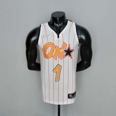 Camisa Regata NBA Orlando Magic – Branca – #1 McGrady – 75 Anos