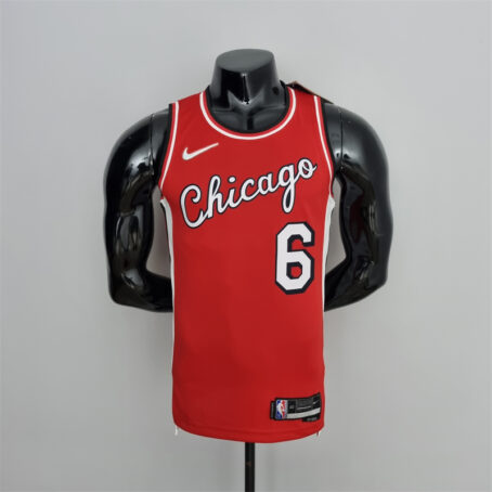 Camisa Regata NBA Chicago Bulls – Vermelha – #6 Caruso - 75 Anos