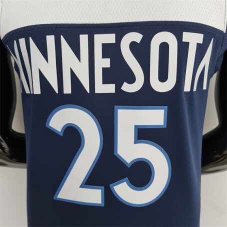 Camisa Regata NBA Minnesota Timberwolves – Azul – #25 Rose – 75 Anos - Imagem 2