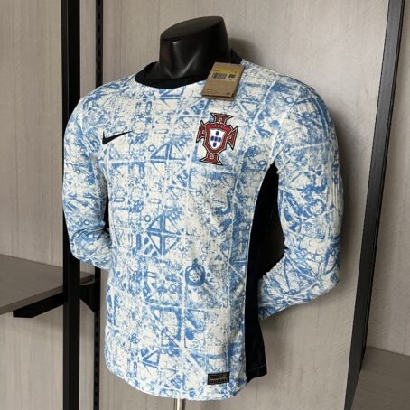 Camisa Portugal Longa - Modelo Jogador - Branca - 24/25 - Imagem 8