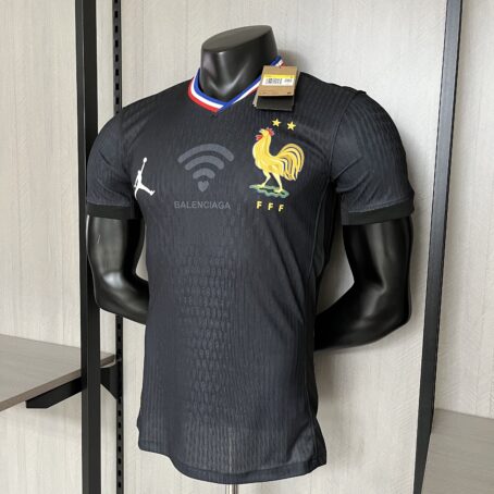 Camisa França - Modelo Jogador - Preta - 24/25 - Imagem 7