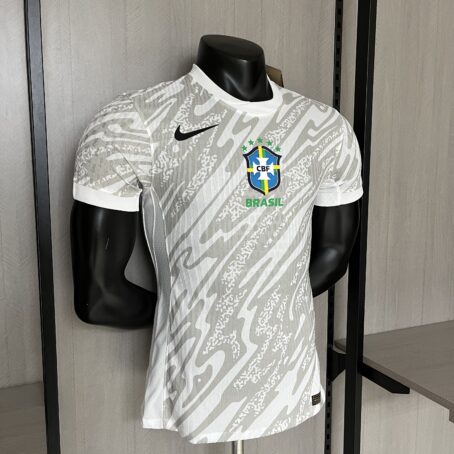 Camisa Brasil Goleiro - Modelo Jogador - Branca – 24/25 - Imagem 6