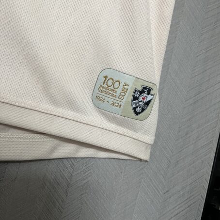 Camisa Vasco III - Feminina - Branca/Dourada - 24/25 - Imagem 7
