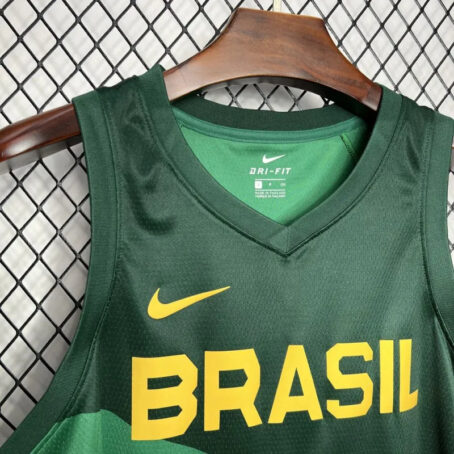Camisa Regata NBA Brasil - Verde - #11 Gui Santos - 24/25 - Imagem 2