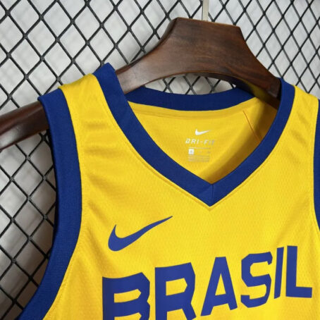 Camisa Regata NBA Brasil - Amarela - #99 L.Dias - 24/25 - Imagem 2
