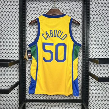 Camisa Regata NBA Brasil - Amarela - #50 Caboclo - 24/25 - Imagem 6