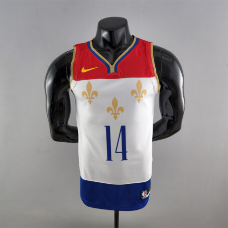 Camisa Regata NBA New Orleans Pelicans – Branca – #14 Ingram - 2020
