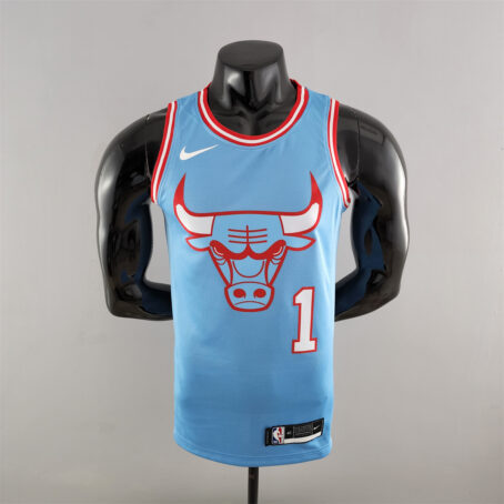 Camisa Regata NBA Chicago Bulls – Azul – #1 Rose