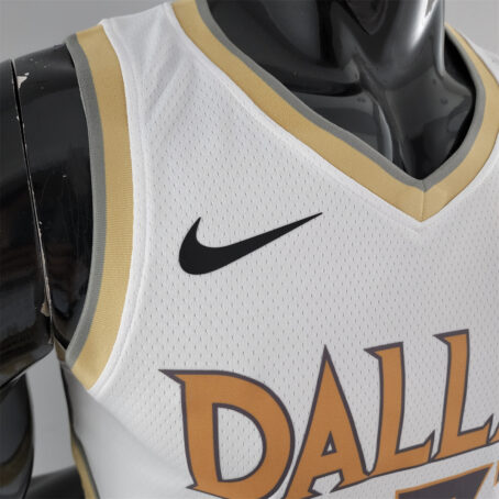 Camisa Regata NBA Dallas Mavericks – Branca – #77 Doncic - 2020 - Imagem 4