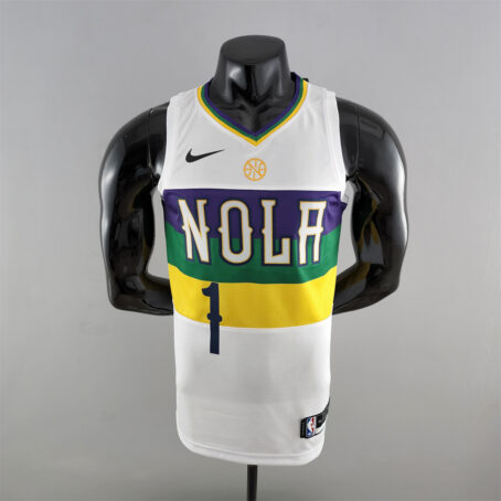 Camisa Regata NBA New Orleans Pelicans – Branca – #1 Willamsin - 2018